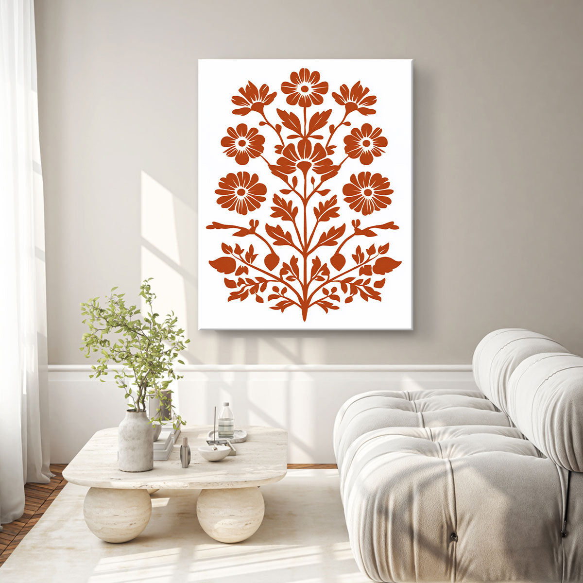 Chic Floral Pattern Boho Wall Decor
