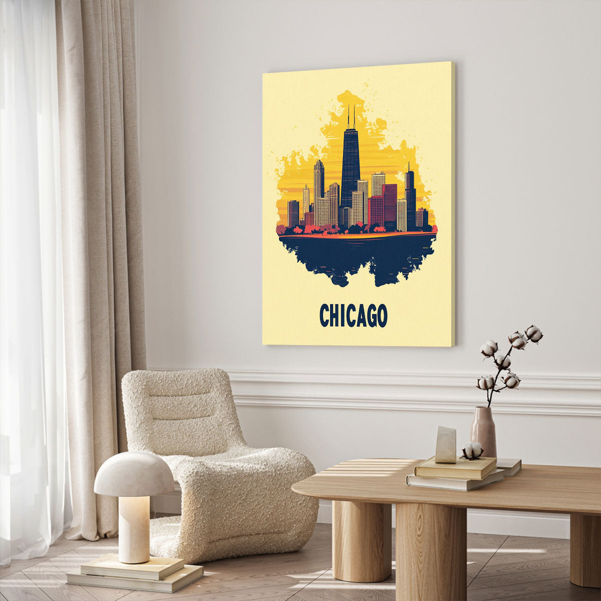 Chicago Skyline Modern Wall Artwork