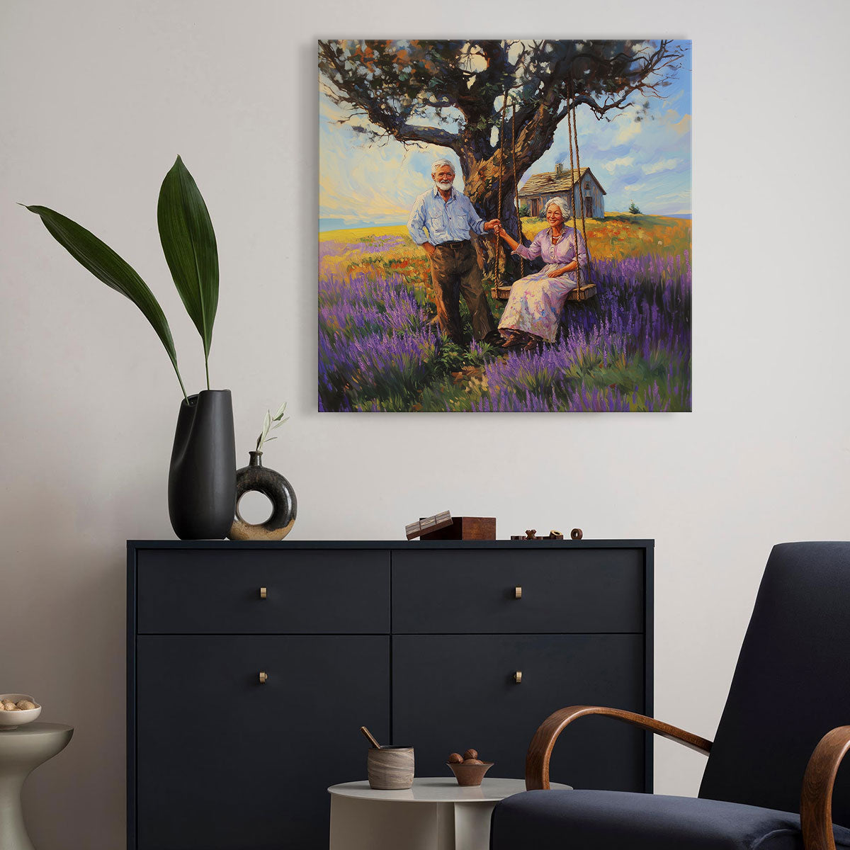 Eternal Companionship Oil Painting Canvas Wall Art