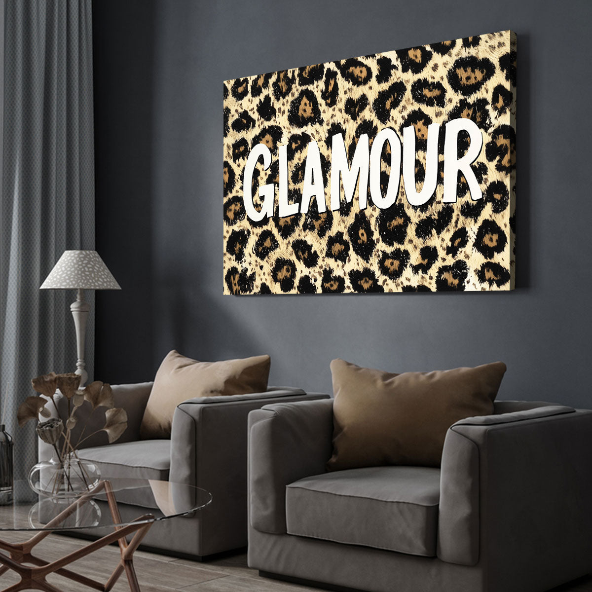 GLAMOUR Leopard Modern Wall Artwork