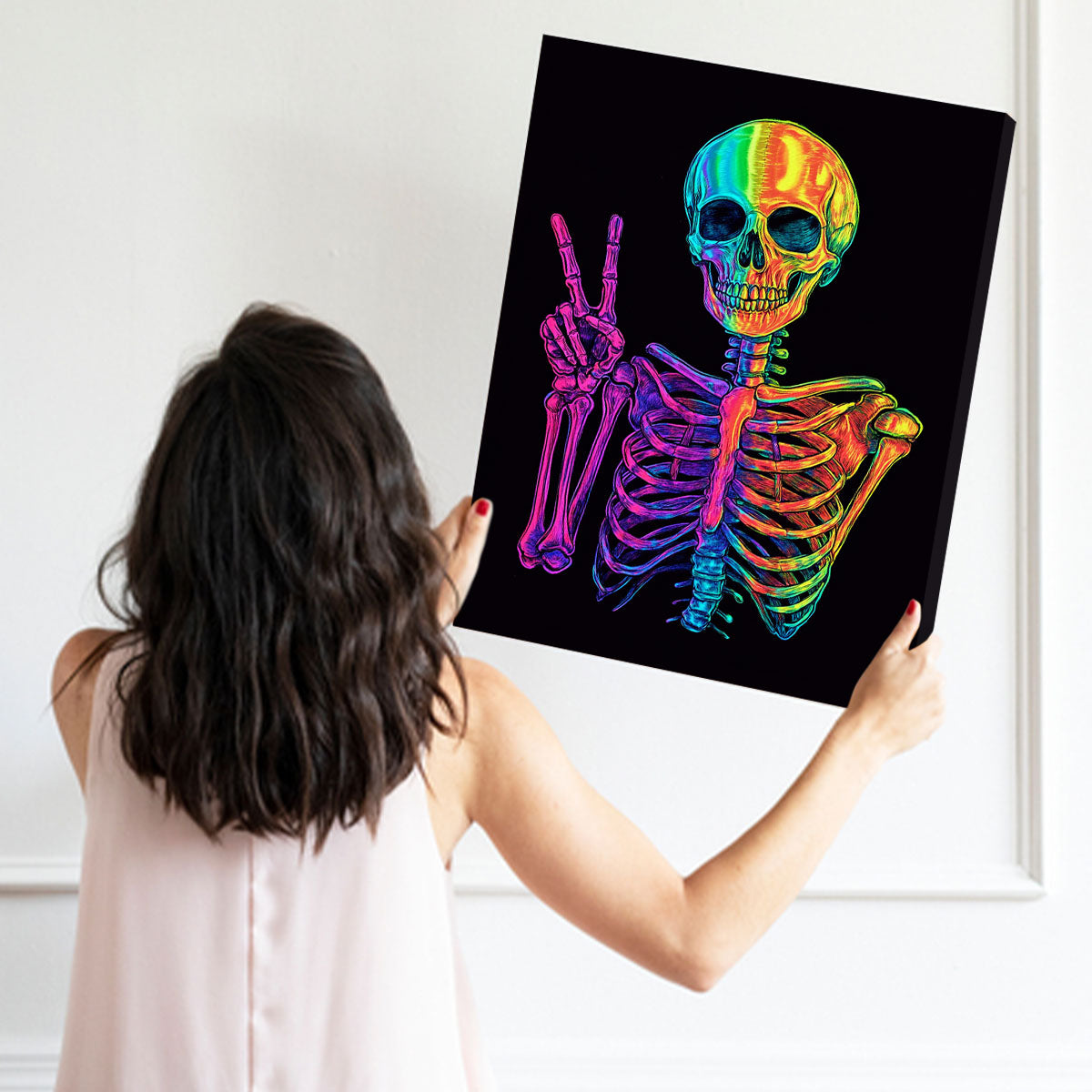 Geometric Art Deconstructed Face Wall Decor