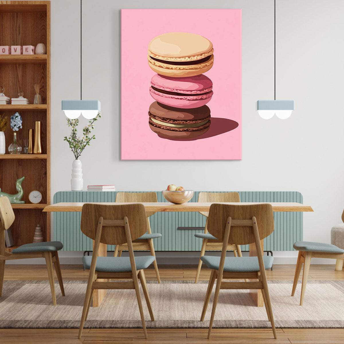 Macaron Stack Modern Wall Artwork