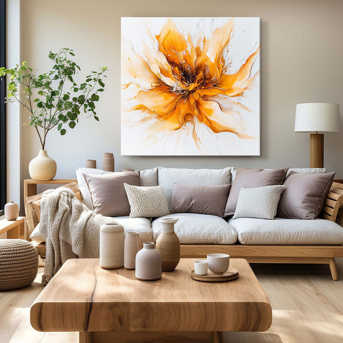 Yellow Flower Canvas Fine Arts Print