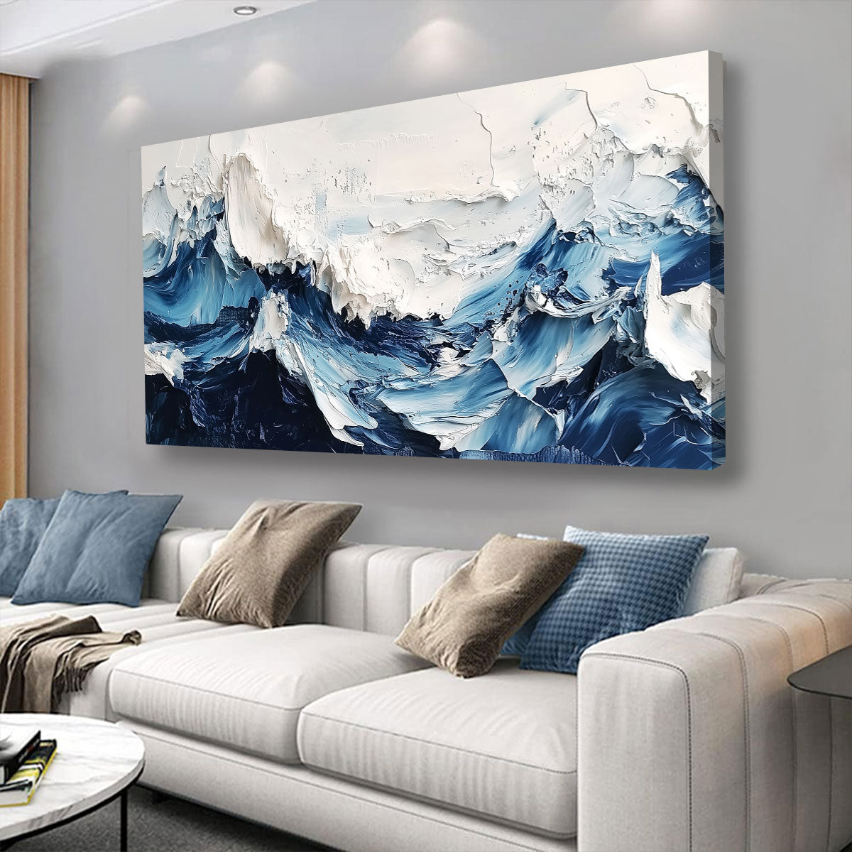 Stormy Sea Canvas Fine Arts Print