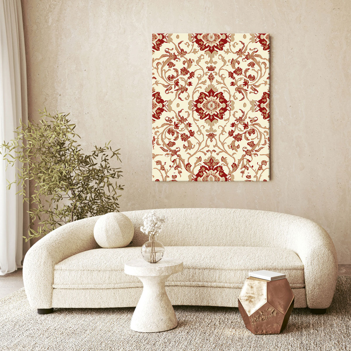 Whimsical Folk Art Canvas Boho Wall Decor