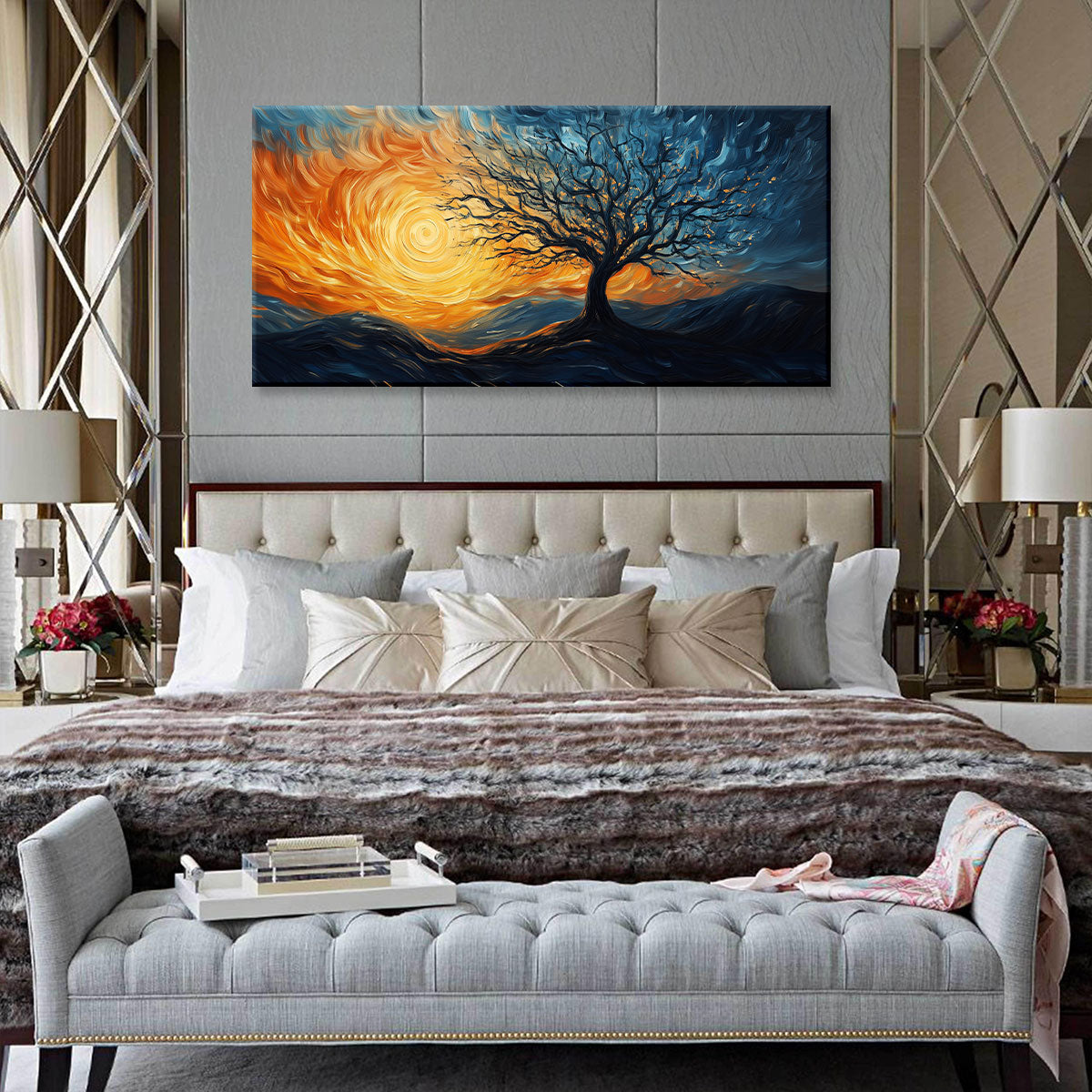 Solitary Tree Canvas Fine Arts Print