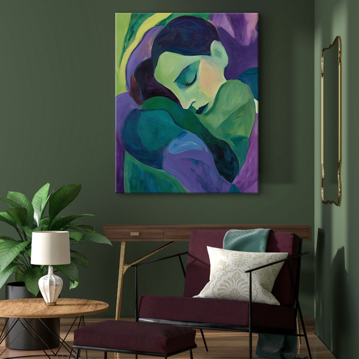 Woman Abstract Portrait Fine Arts Print