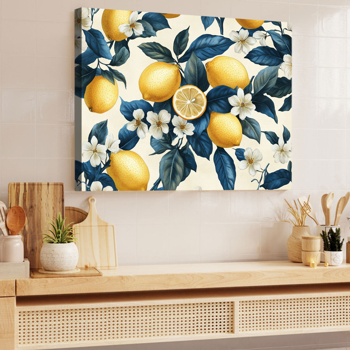 Lemon Garden Abstract Wall Art