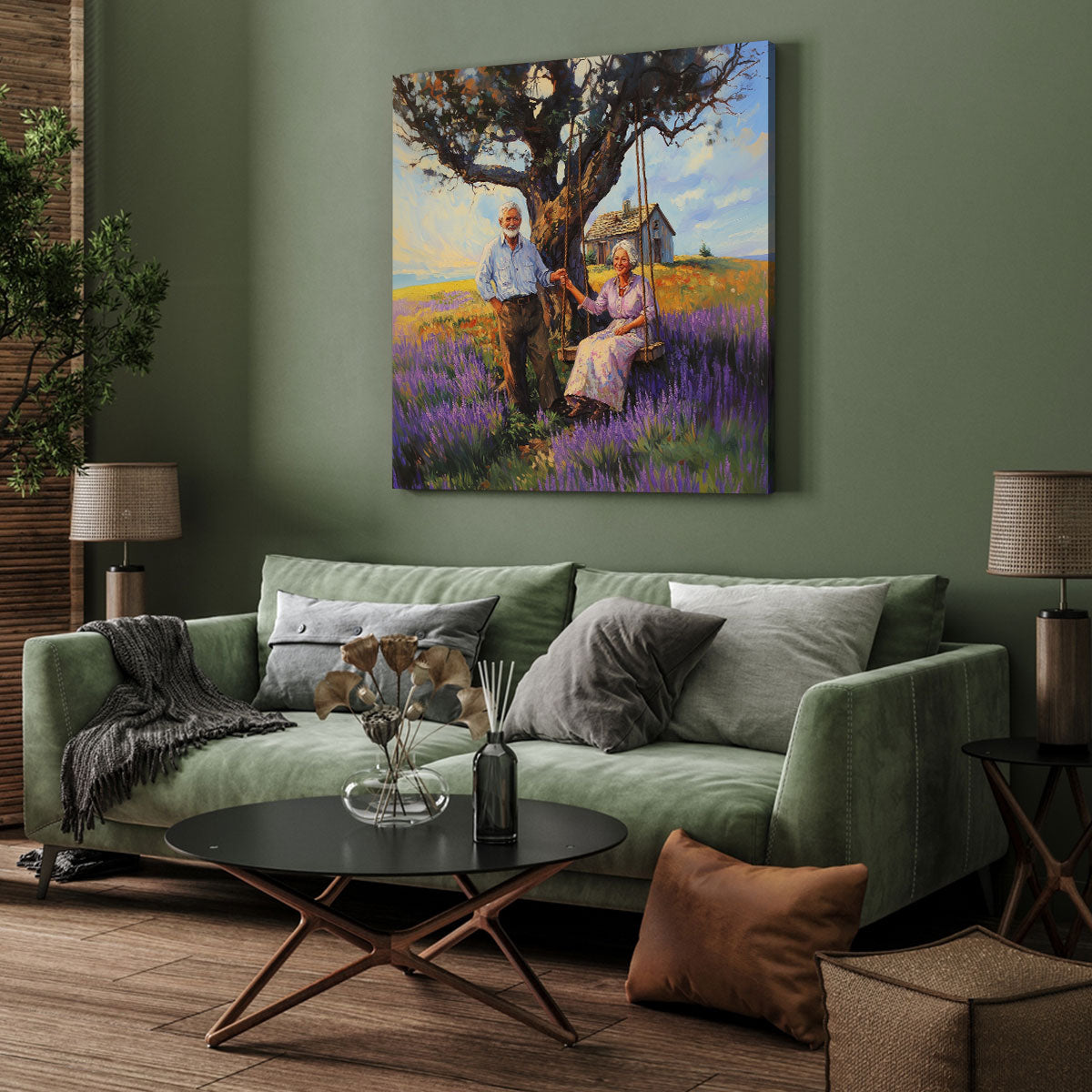 Eternal Companionship Oil Painting Canvas Wall Art