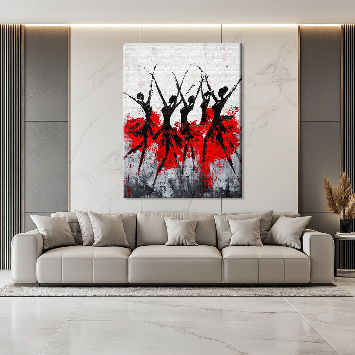 Dance of Passion Figurative Art Abstract Canvas Wall Art
