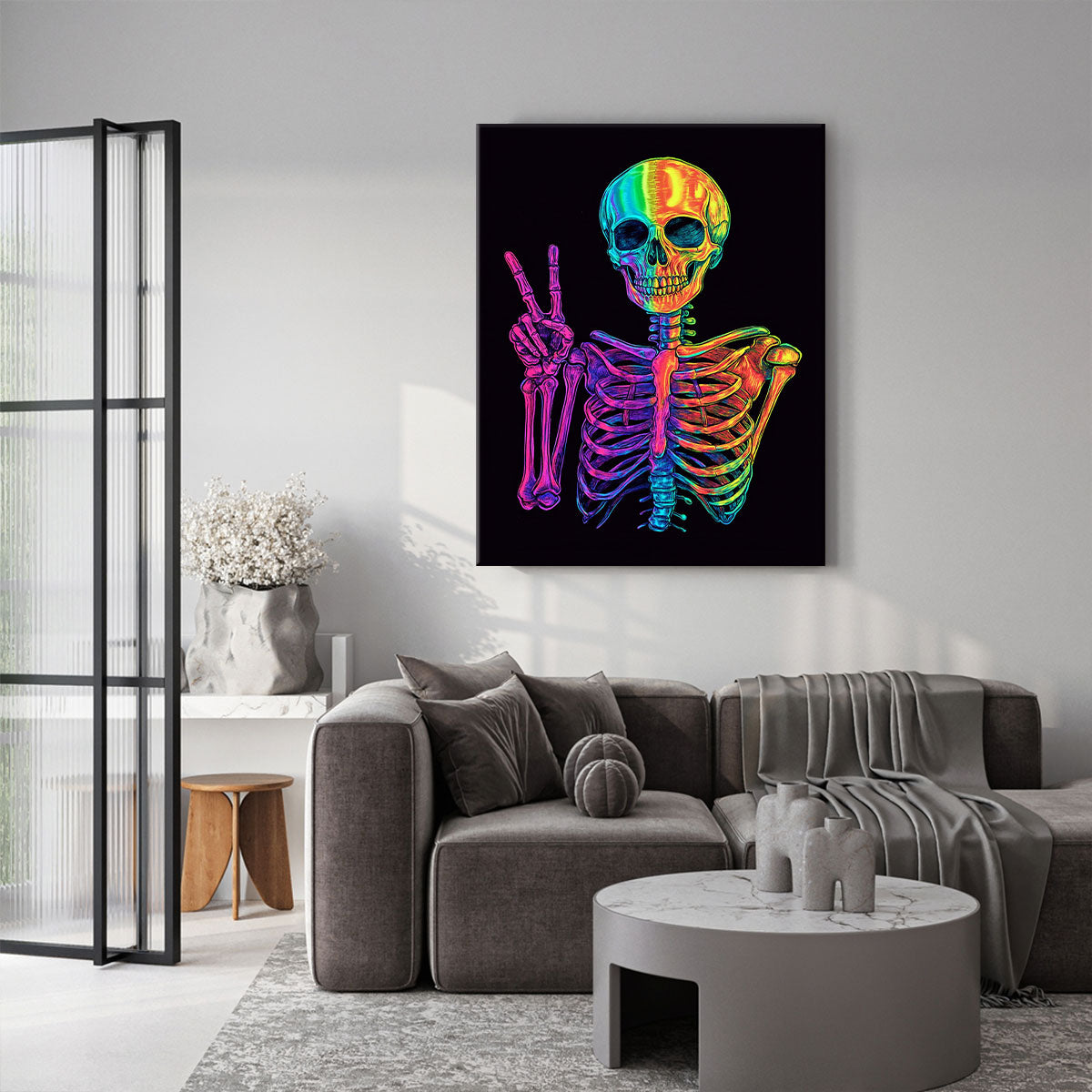 Geometric Art Deconstructed Face Wall Decor