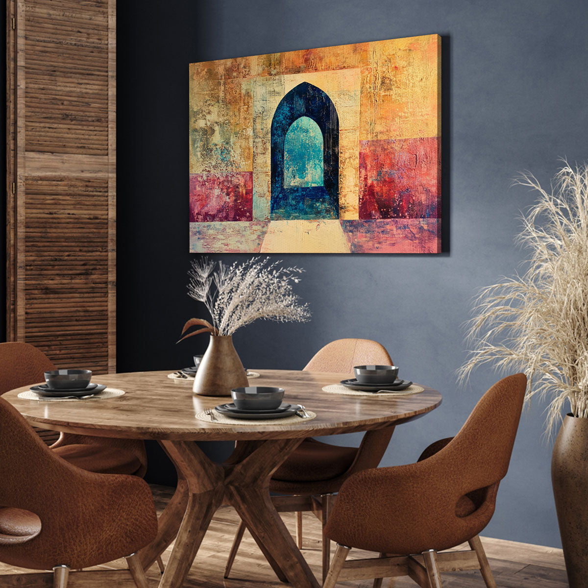 Archway Layers Boho Canvas Wall Art