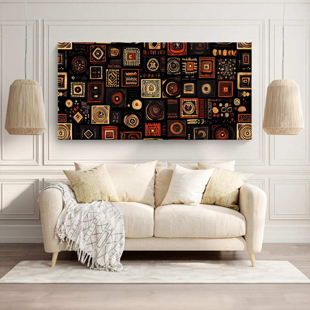 Abstract Geometric Shapes Boho Wall Decor