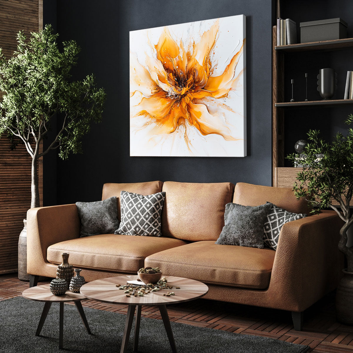 Yellow Flower Canvas Fine Arts Print