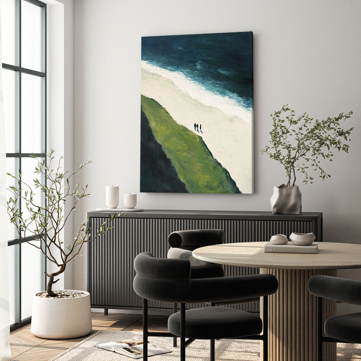 Endless Shoreline Canvas Fine Arts Print