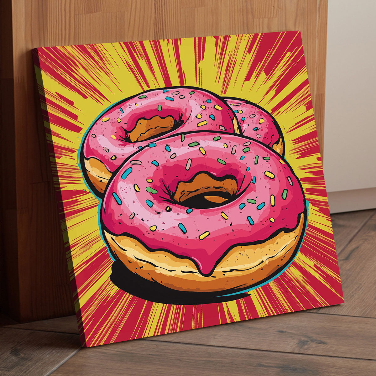 Glazed Donuts With Sprinkles Vintage Artwork