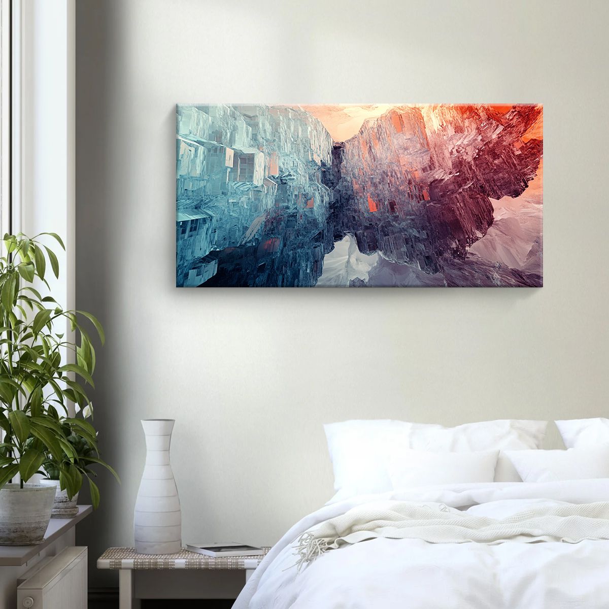 Horizons Landscape Abstract Canvas Wall Art for Living Room