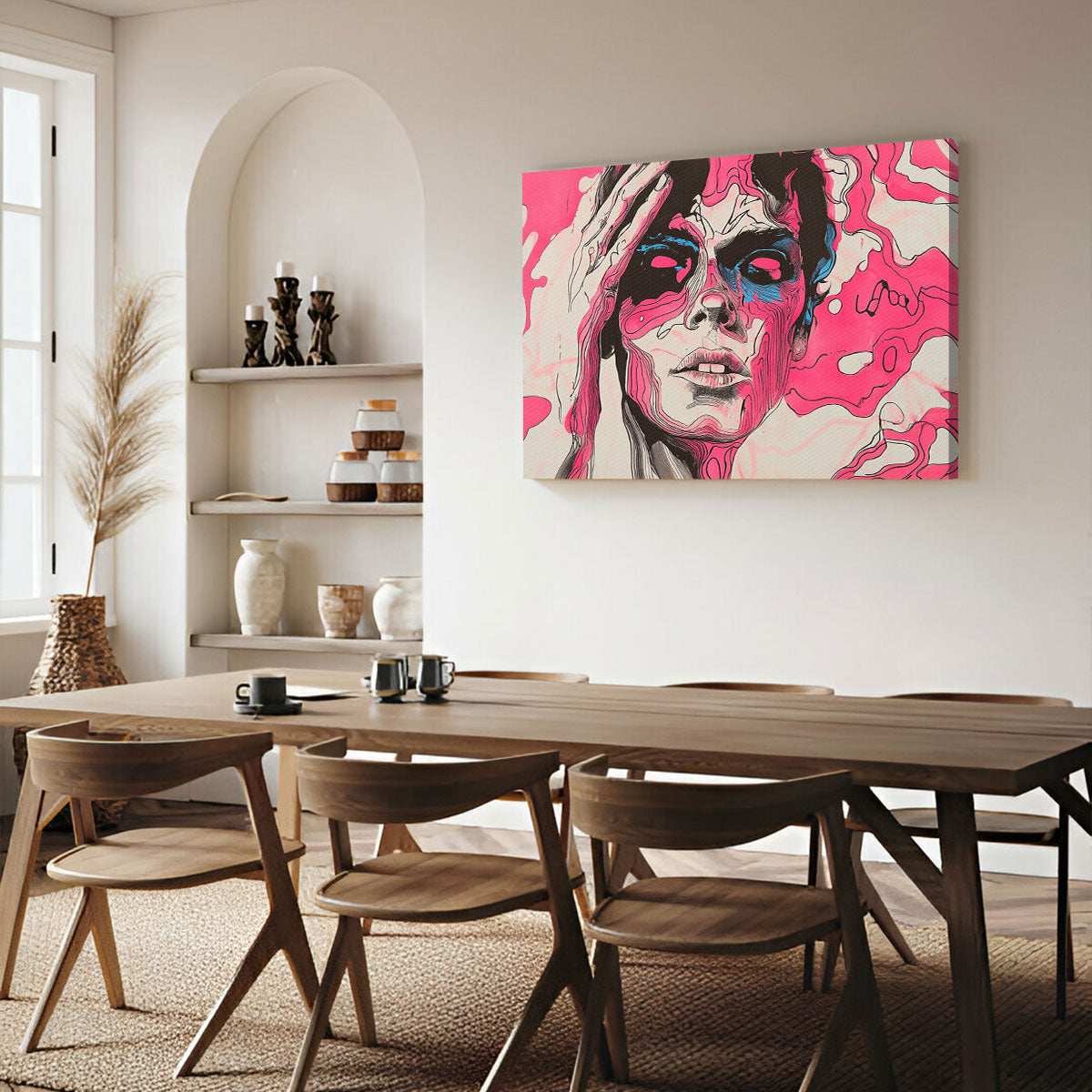 Neon Psyche Modern Abstract Art