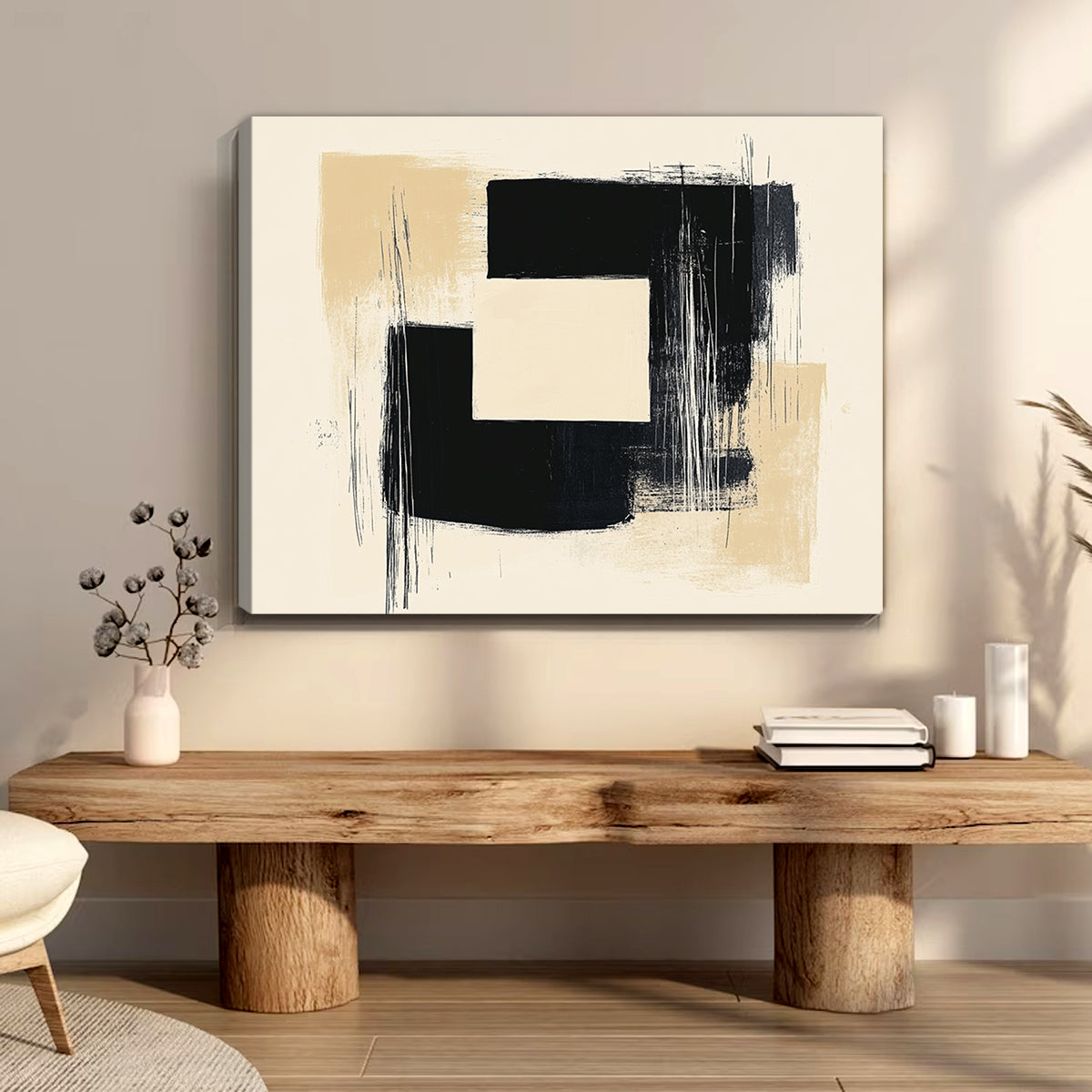 Urban Edge Abstract Canvas Print for Living Room
