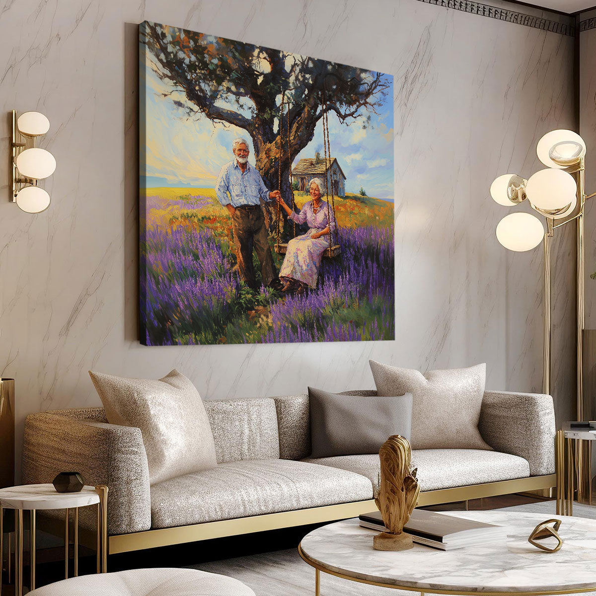 Eternal Companionship Oil Painting Canvas Wall Art