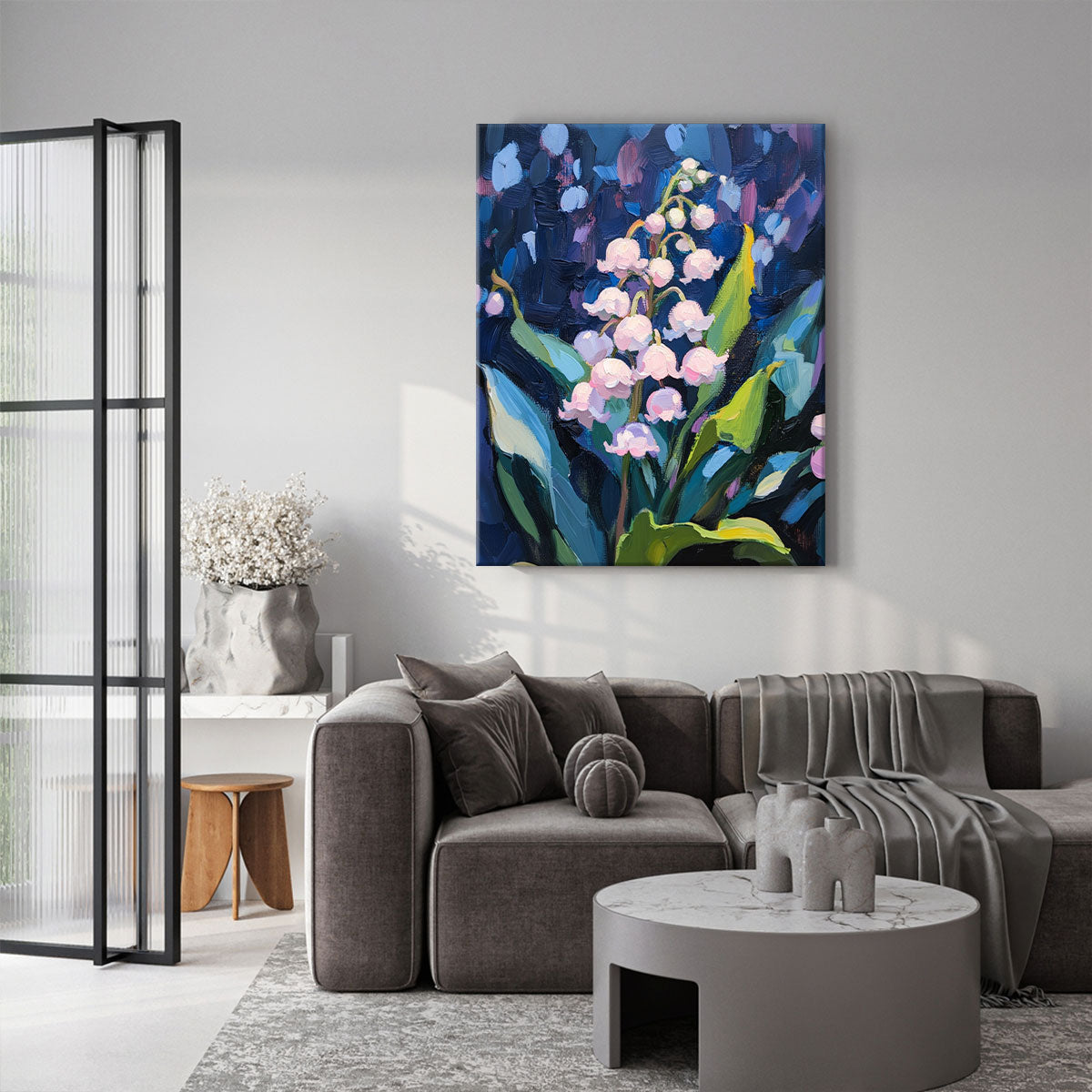 Delicate Lily-of-the-Valley Oil Painting Canvas Wall Art