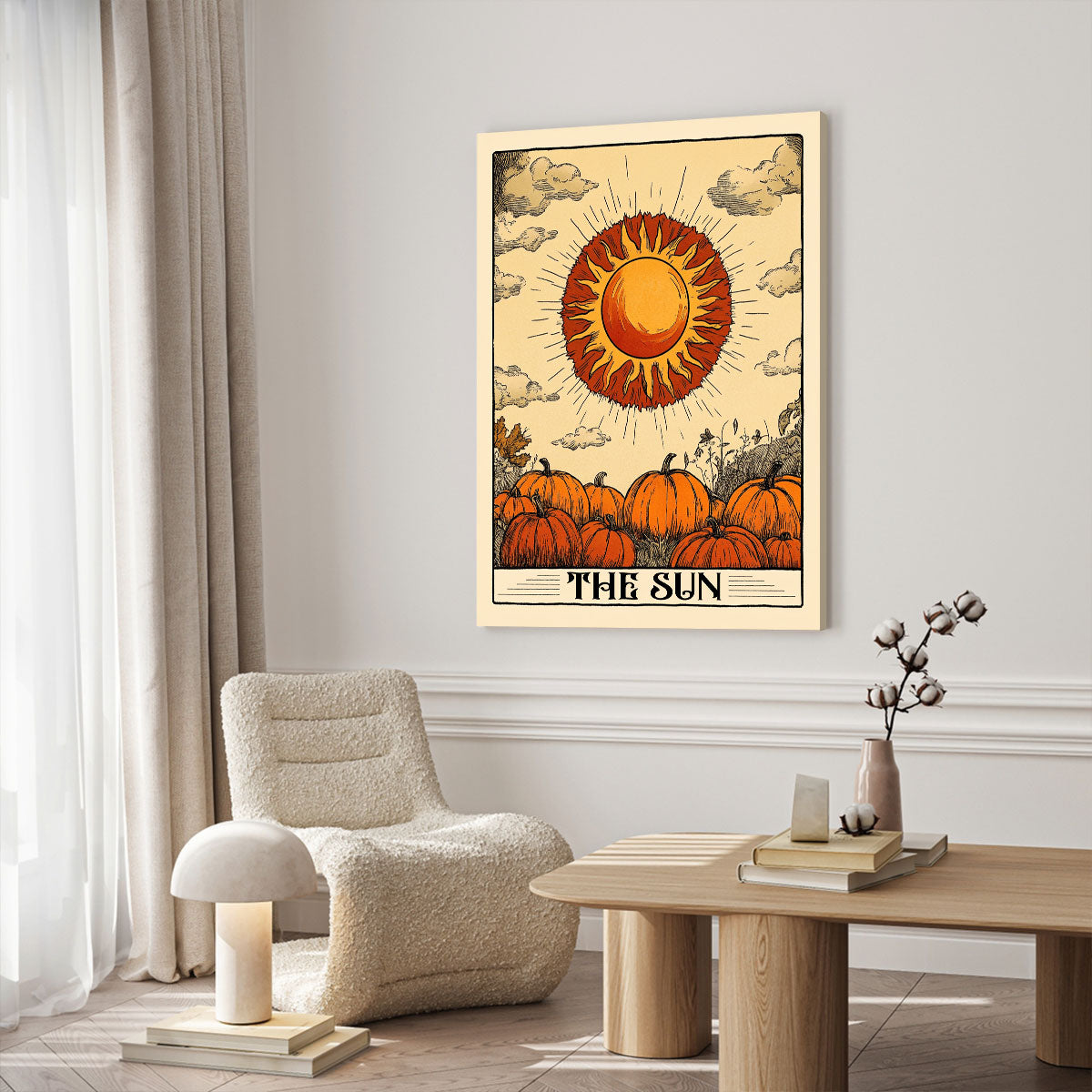 The Sun Tarot Card Boho Wall Decor