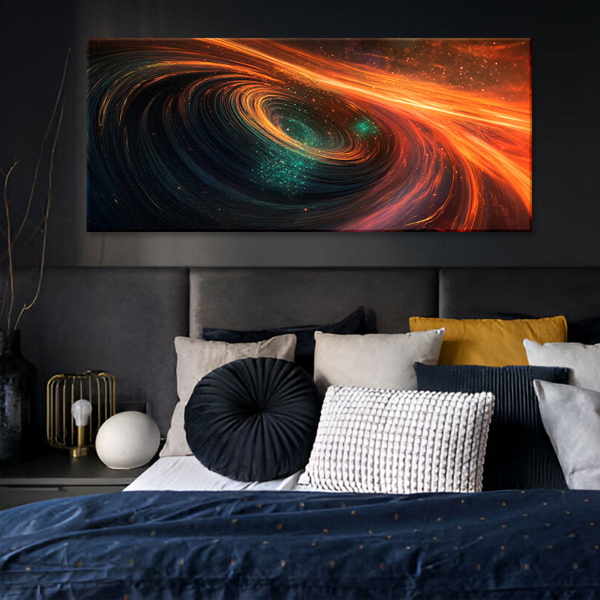 Cosmic Contemporary Abstract Canvas Wall Art for Living Room