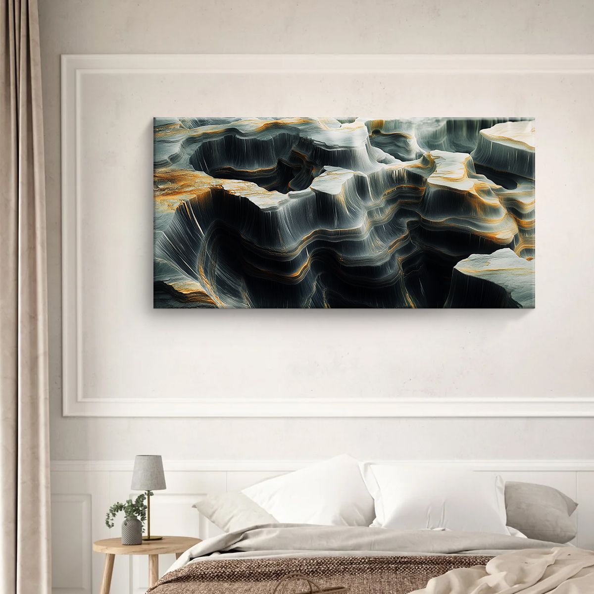 Mystic Stone Landscape Canvas Wall Art for Living Room