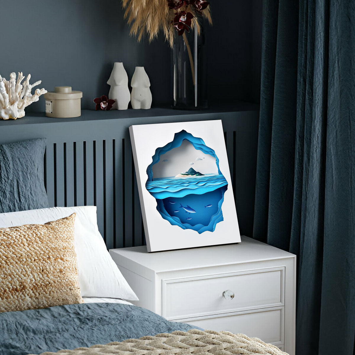 Hidden Ocean Layers Abstract Artwork