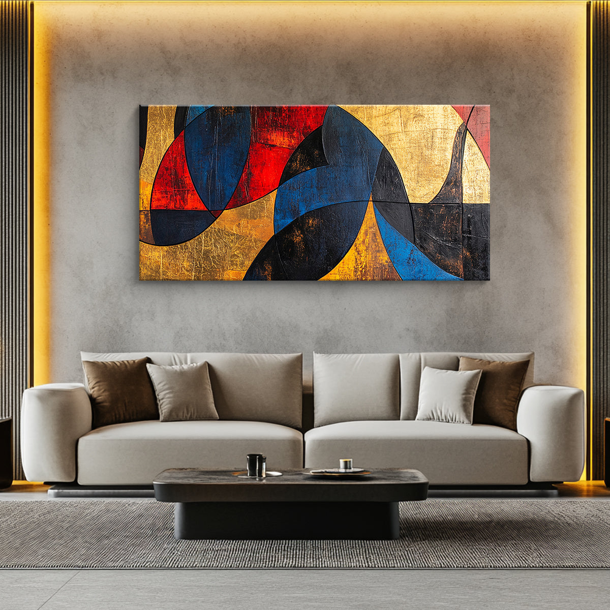 Dynamic Harmony Expressionism Abstract Canvas Wall Art