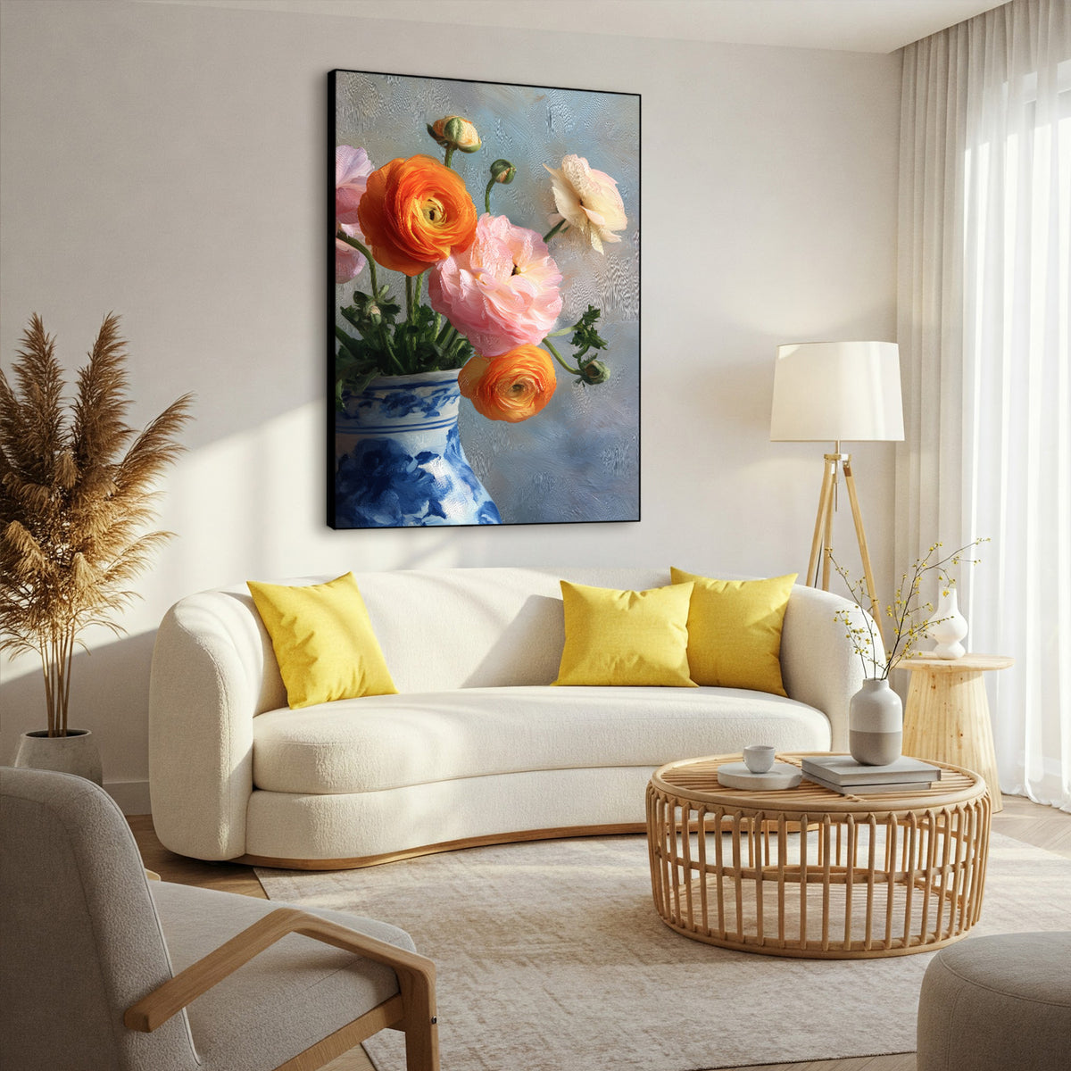 Still Life Canvas Art Floral Wall Decor Flower Bouquet