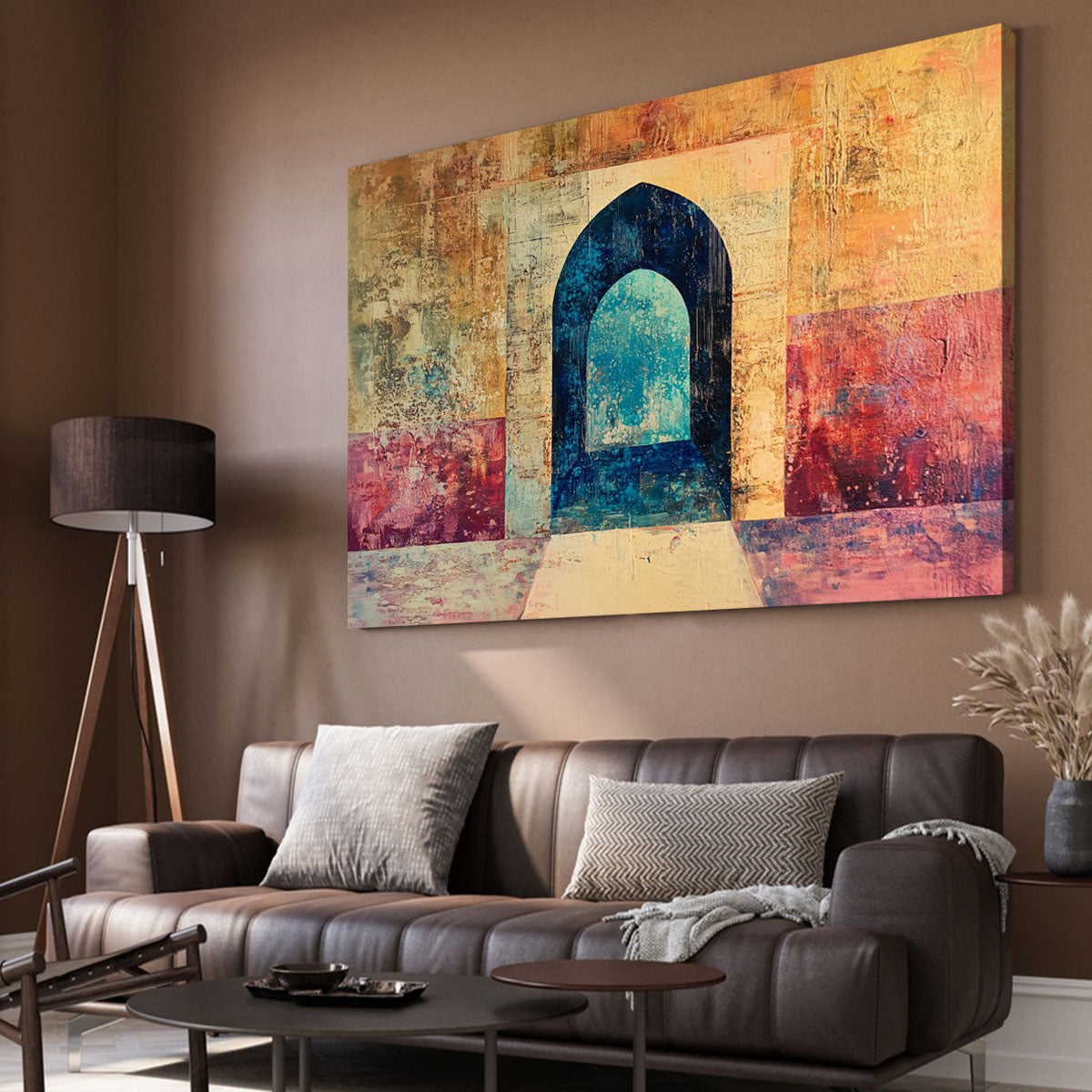 Archway Layers Boho Canvas Wall Art