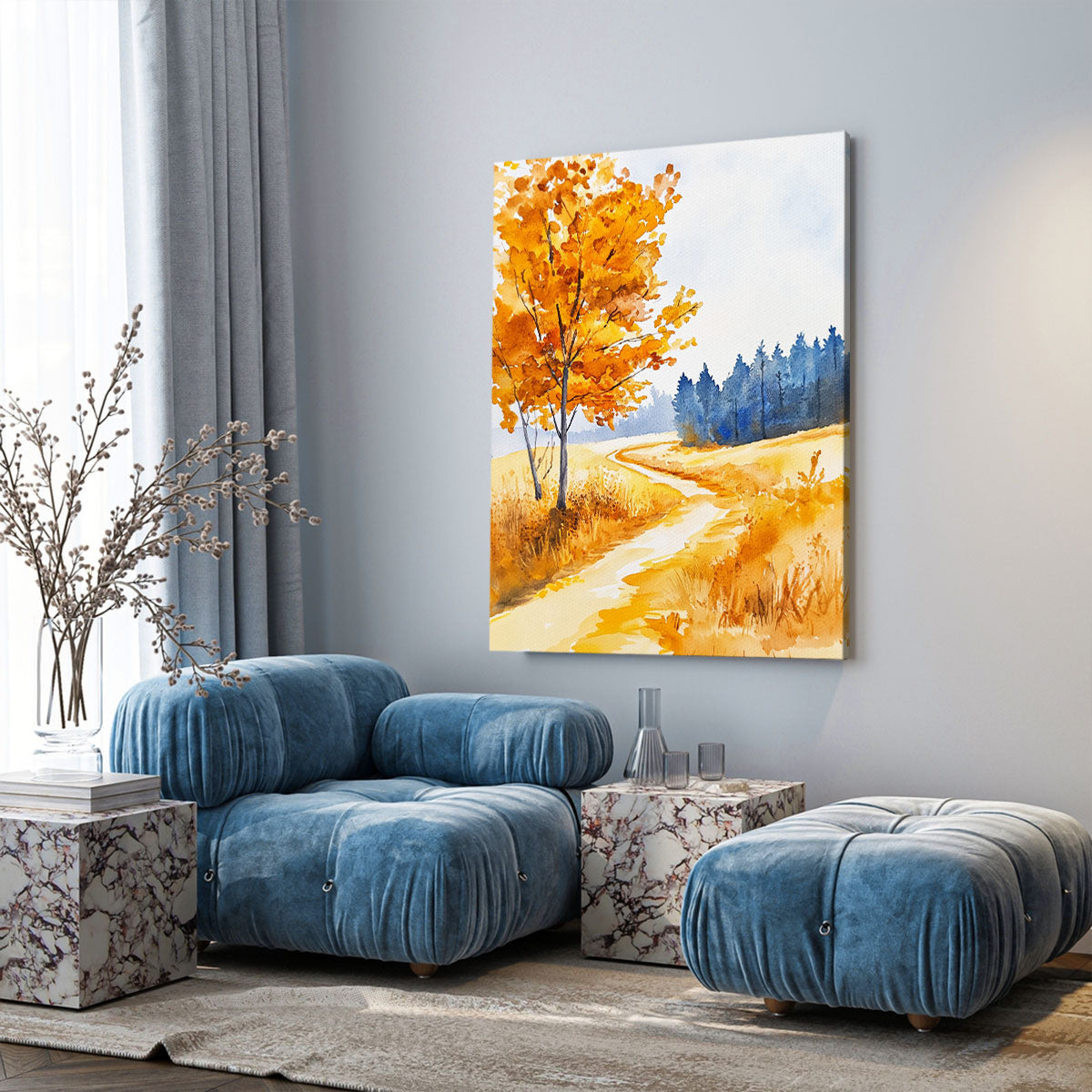 Amber Path Fall Fine Arts Print
