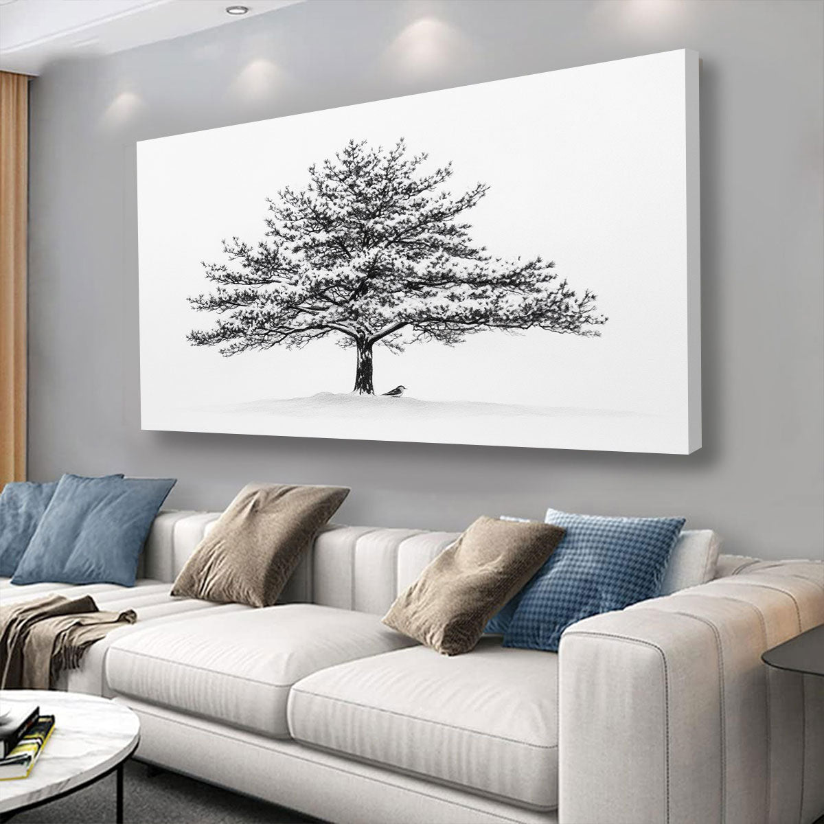 Snow Covered Tree Fine Arts Print