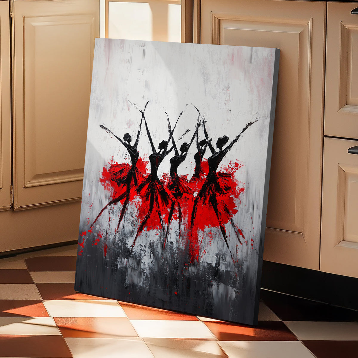 Dance of Passion Figurative Art Abstract Canvas Wall Art