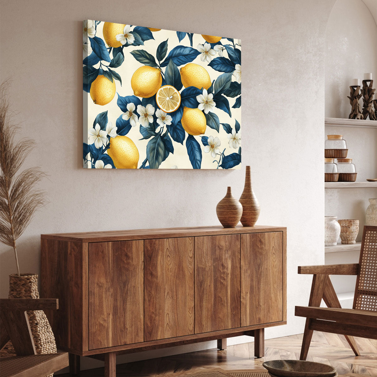 Lemon Garden Abstract Wall Art