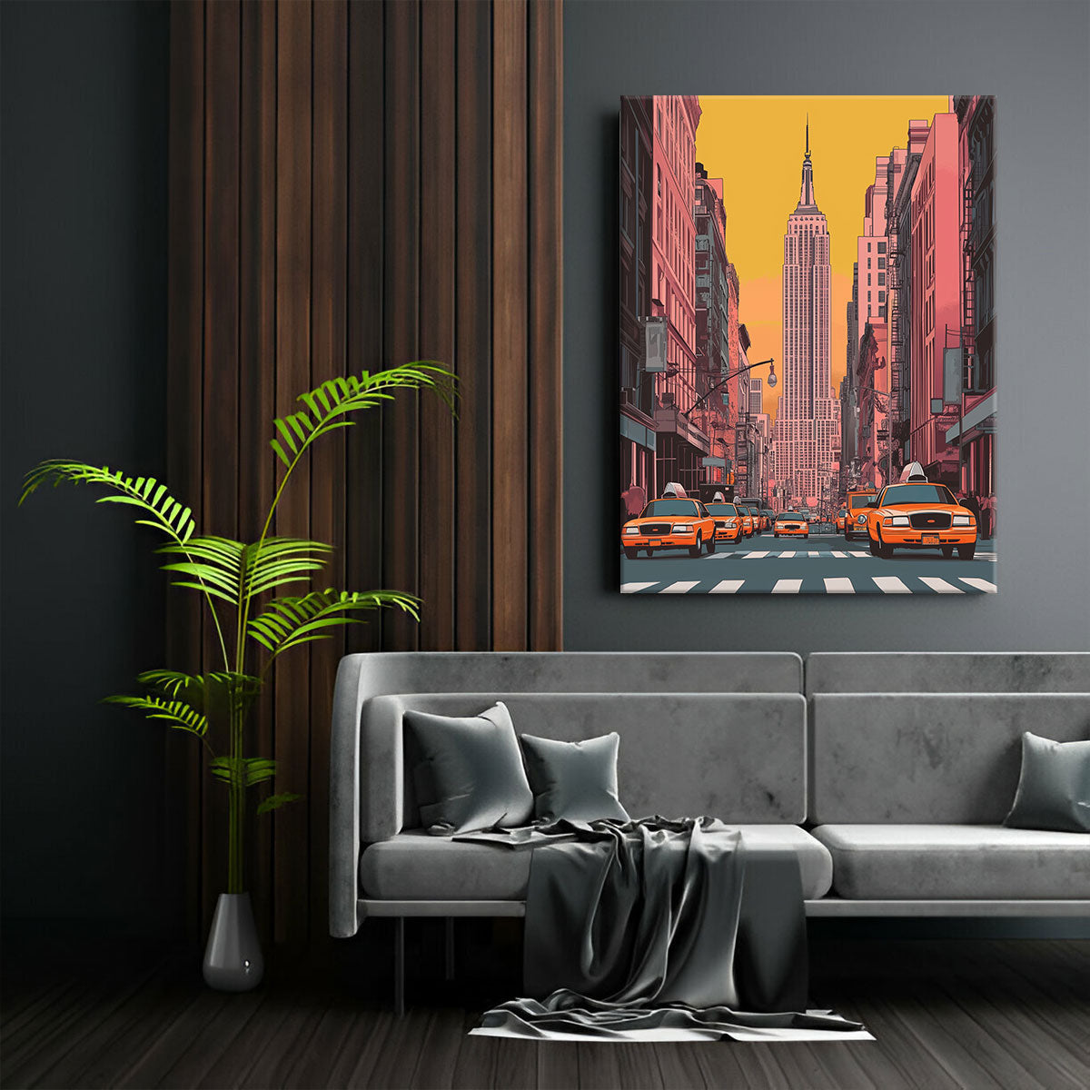 New York City Landmark Vintage Artwork