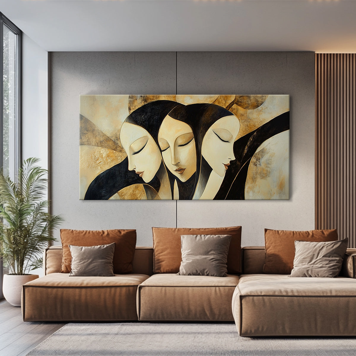 Harmony in Diversity Contemporary Abstract Canvas Wall Art
