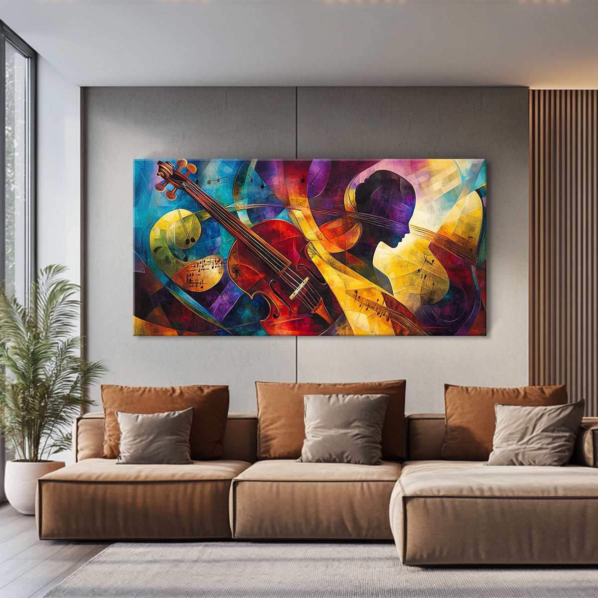 Symphony of Colors Colorful Abstract Canvas Wall Art