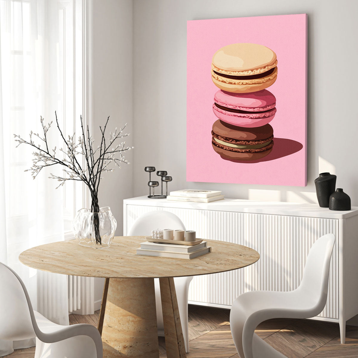 Macaron Stack Modern Wall Artwork