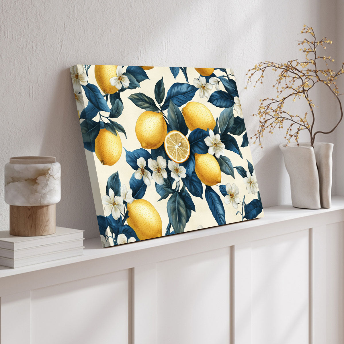 Lemon Garden Abstract Wall Art