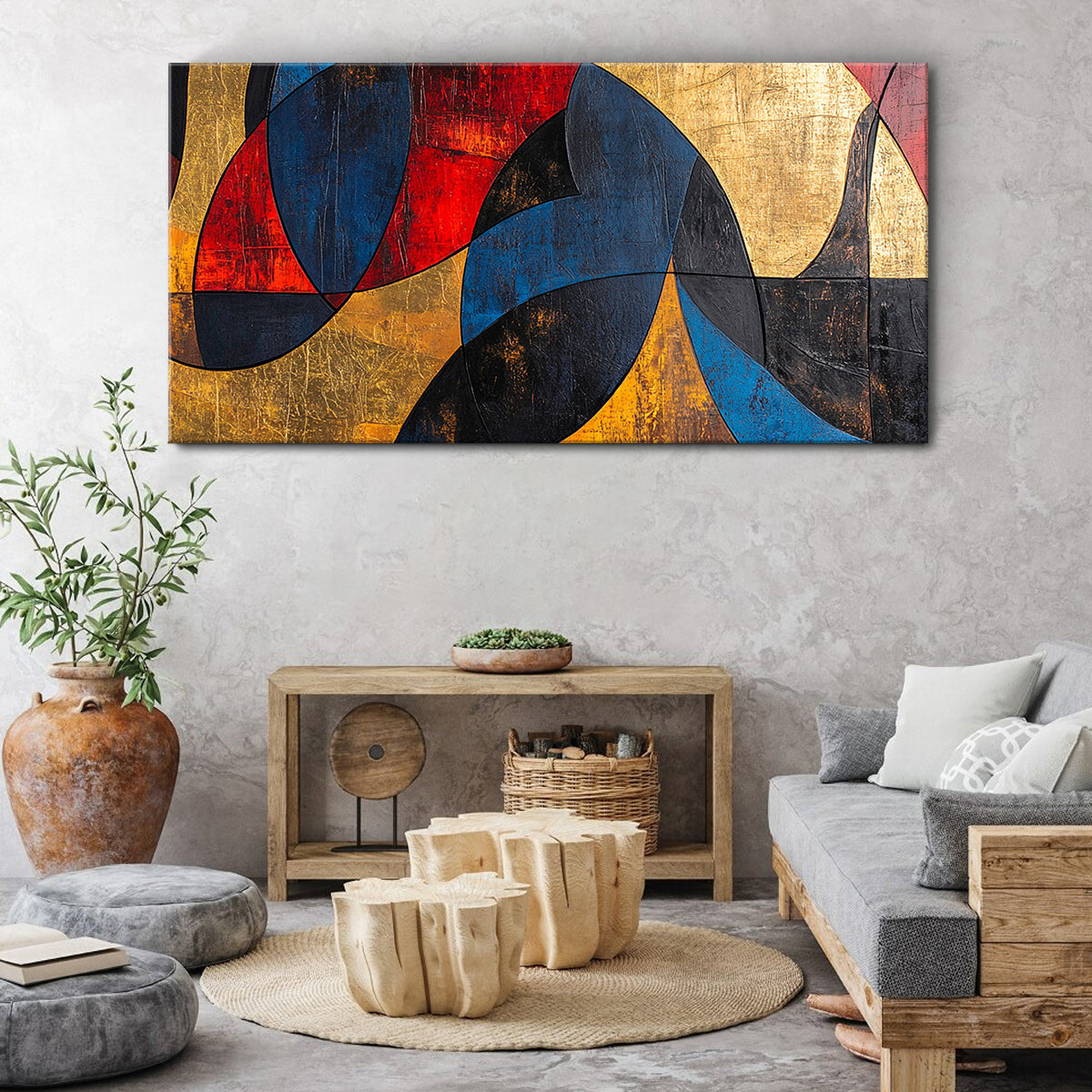 Dynamic Harmony Expressionism Abstract Canvas Wall Art