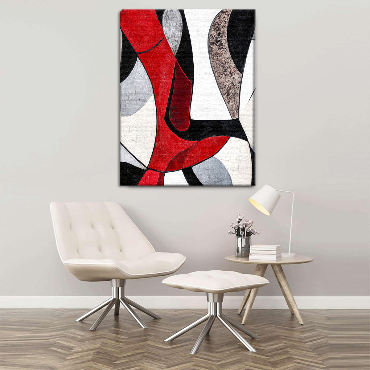 Bold Harmony Geometric Abstract Canvas Wall Art