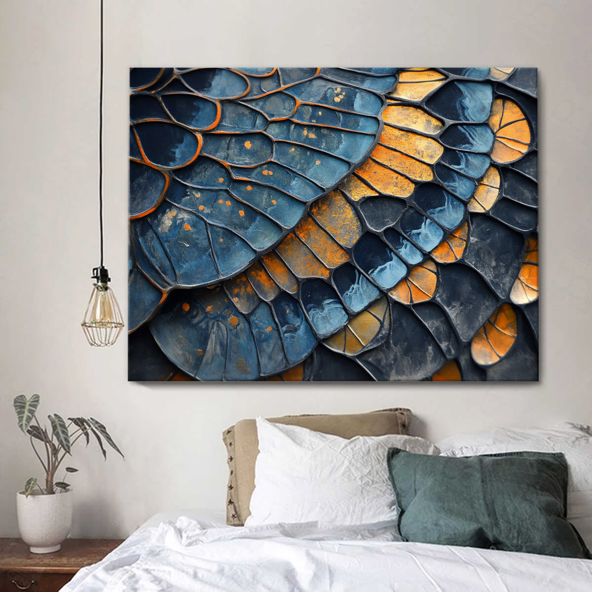 Textured Elegance Abstract Canvas Wall Art for Living Room