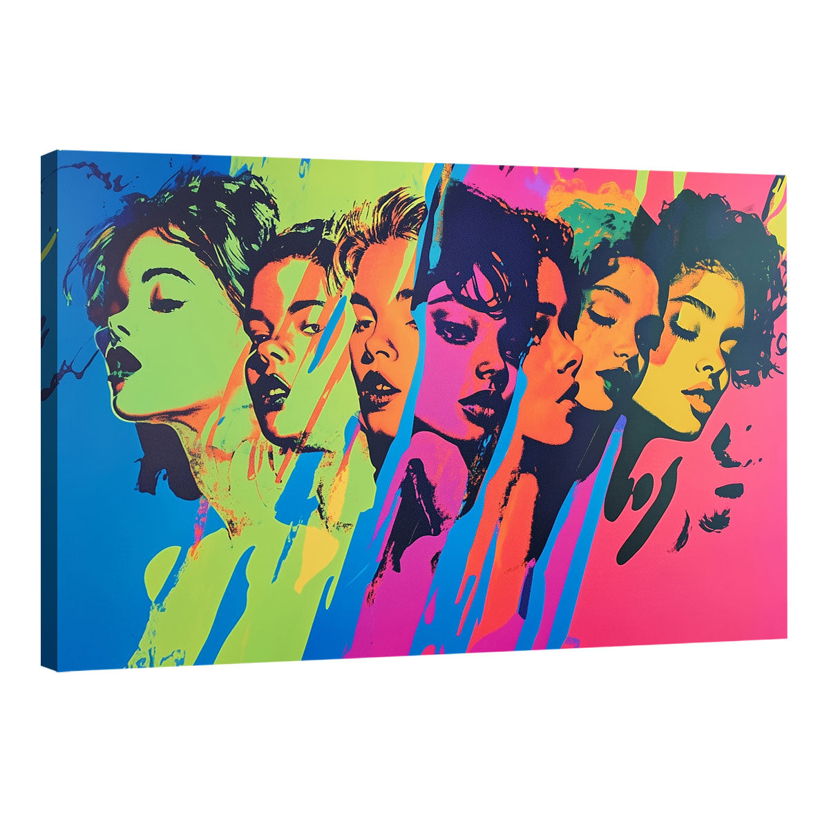The Youngsters Pop Art Portrait Canvas Print.