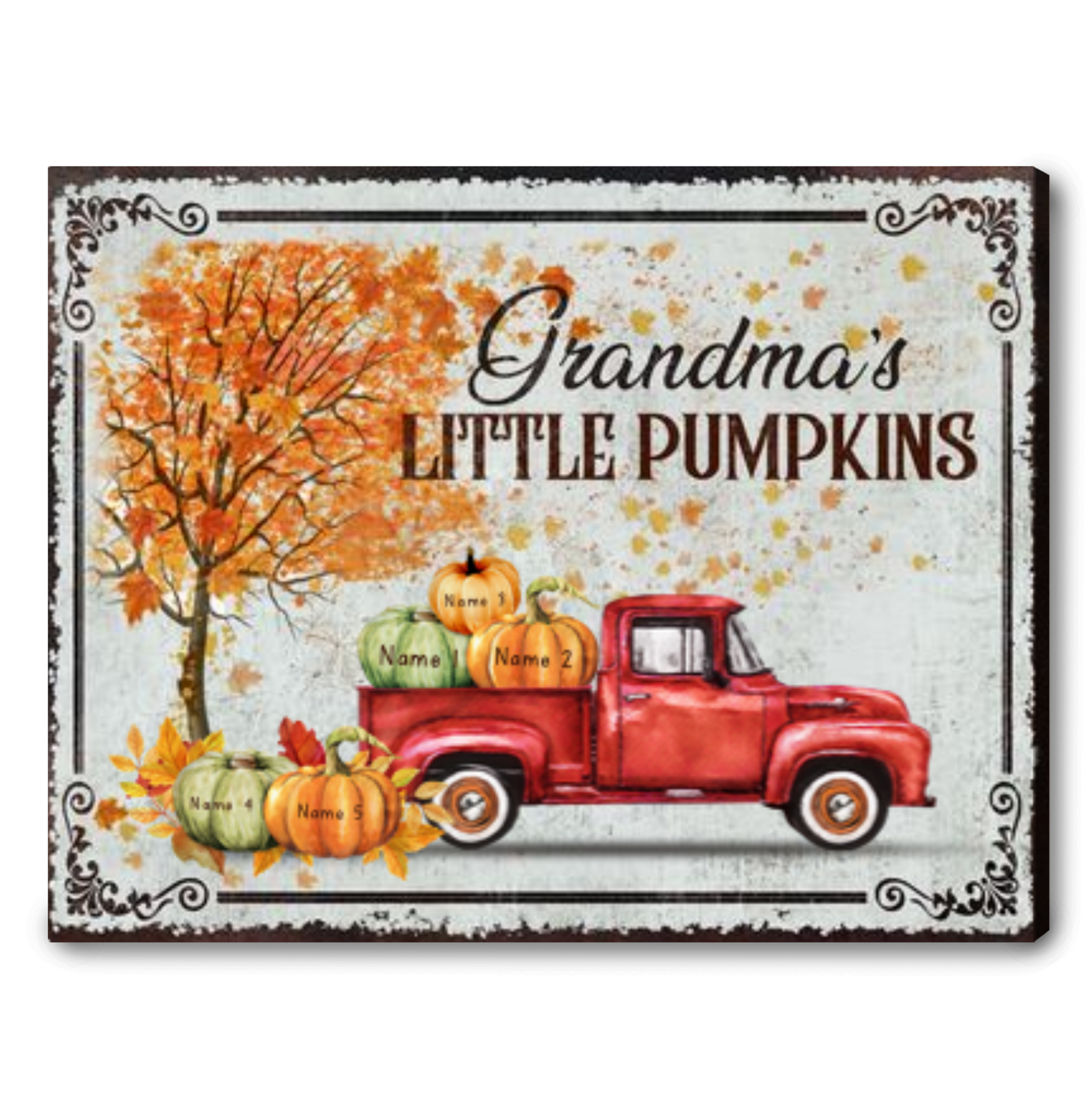 Thoughtful Gift For Grandparents Personalized Name Grandma’s Little Pumpkins