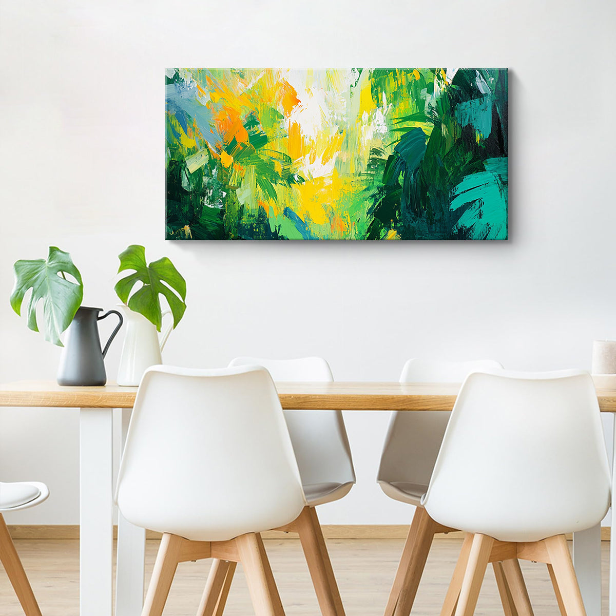 Vibrant Wilderness Impressionistic Abstract Canvas Wall Art