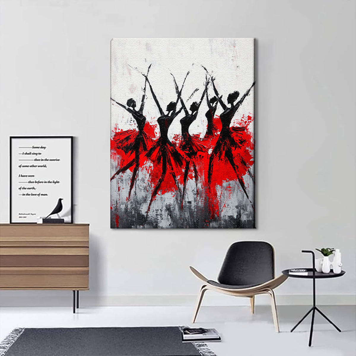 Dance of Passion Figurative Art Abstract Canvas Wall Art