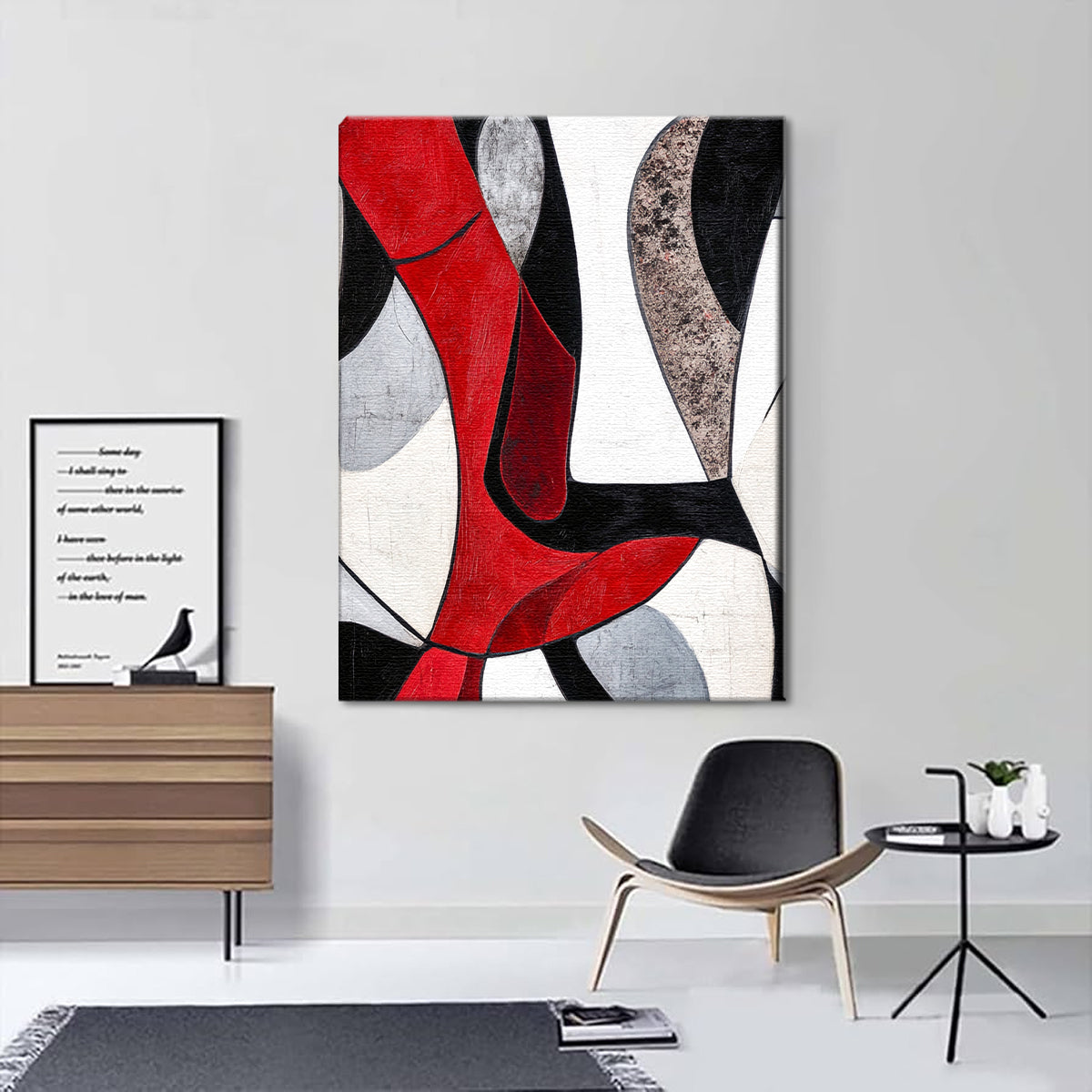 Bold Harmony Geometric Abstract Canvas Wall Art