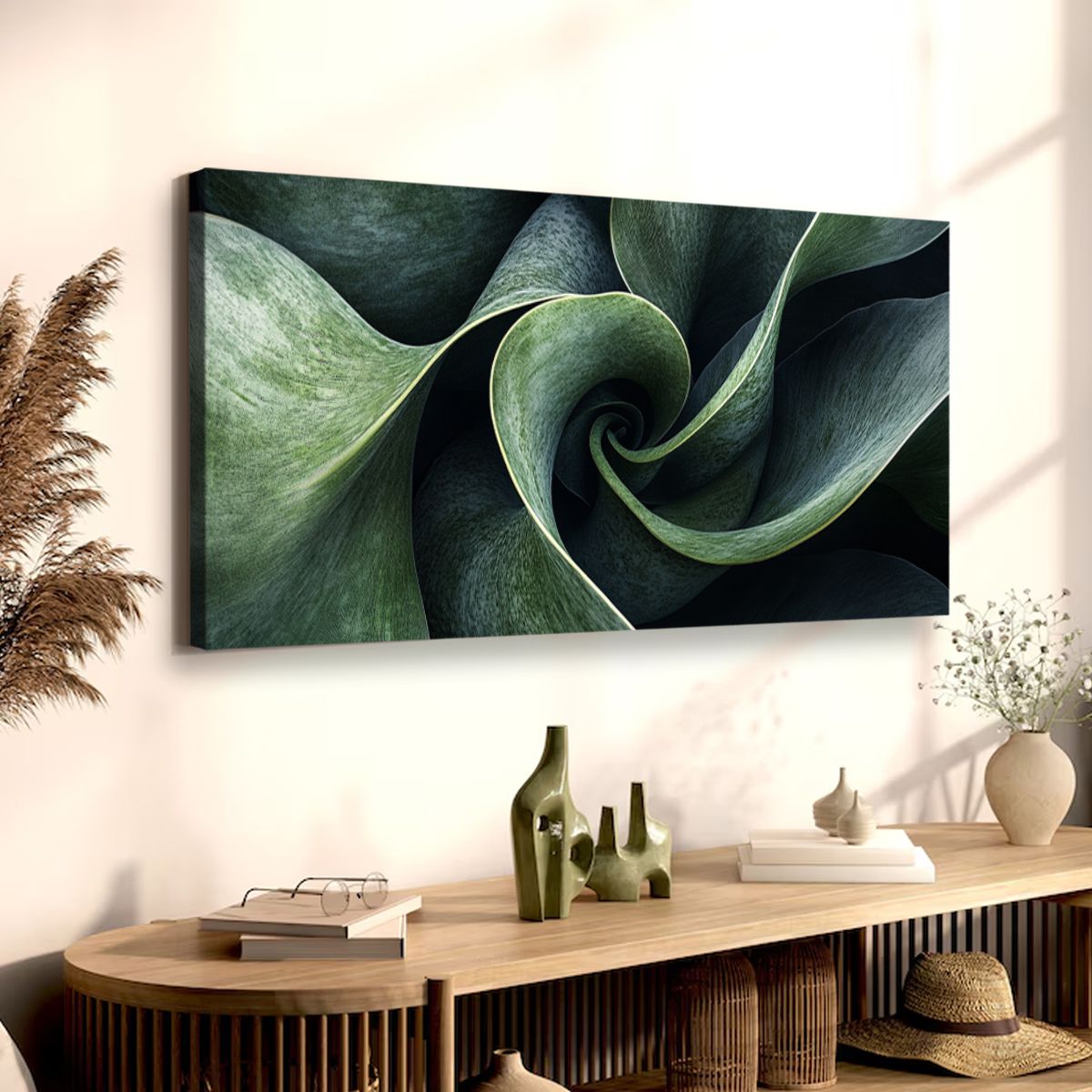 Botanical Minimalism Abstract Canvas Wall Art for Living Room